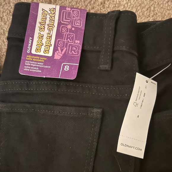 Girls Black Pants NWT -Size 8 - Picture 1 of 5